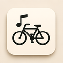 icon_music_bicycle_minimalist icon preview