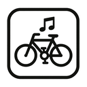 icon_music_bicycle_monochrome icon preview