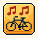 icon_music_bicycle_pixel_art icon preview