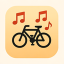 icon_music_bicycle_rounded icon preview