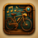 icon_music_bicycle_steampunk icon preview