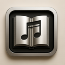 icon_music_book_metallic icon preview