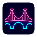 icon_music_bridge_neon icon preview