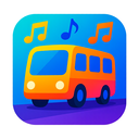 icon_music_bus_vibrant_colors icon preview