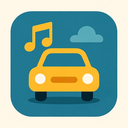 icon_music_car_flat_design icon preview