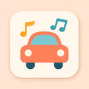 icon_music_car_flat_pastel icon preview