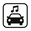 icon_music_car_monochrome icon preview