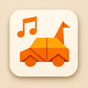 icon_music_car_origami icon preview