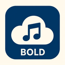 icon_music_cloud_bold icon preview