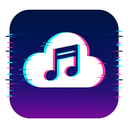 icon_music_cloud_digital_glitch icon preview