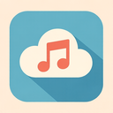 icon_music_cloud_flat_pastel icon preview
