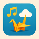 icon_music_cloud_origami icon preview