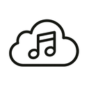 icon_music_cloud_outline icon preview