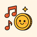 icon_music_coin_cartoon icon preview