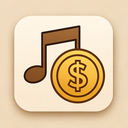 icon_music_coin_elegant icon preview