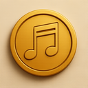 icon_music_coin_embossed icon preview