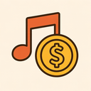 icon_music_coin_filled icon preview