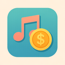 icon_music_coin_flat_pastel icon preview