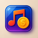 icon_music_coin_glassy icon preview