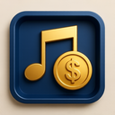 icon_music_coin_metallic icon preview