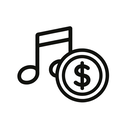 icon_music_coin_monochrome icon preview