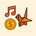 icon_music_coin_origami icon preview