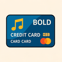 icon_music_credit_card_bold icon preview