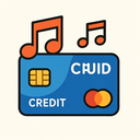 icon_music_credit_card_cartoon icon preview