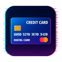 icon_music_credit_card_digital_glitch icon preview