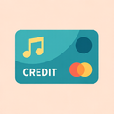 icon_music_credit_card_flat_pastel icon preview