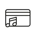icon_music_credit_card_monochrome icon preview