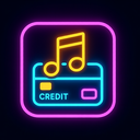 icon_music_credit_card_neon icon preview