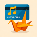 icon_music_credit_card_origami icon preview
