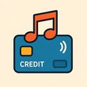 icon_music_credit_card_vector icon preview