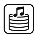 icon_music_database_monochrome icon preview