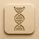 icon_music_dna_strand_embossed icon preview