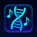 icon_music_dna_strand_futuristic icon preview