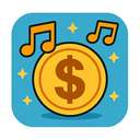 icon_music_dollar_sign_cartoon icon preview