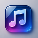 icon_music_dollar_sign_glassy icon preview