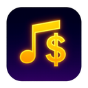 icon_music_dollar_sign_glow_effect icon preview