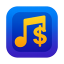 icon_music_dollar_sign_modern icon preview