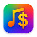 icon_music_dollar_sign_vibrant_colors icon preview