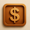 icon_music_dollar_sign_wooden icon preview