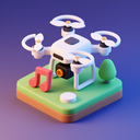 icon_music_drone_3d_isometric icon preview