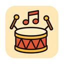 icon_music_drum_cartoon icon preview