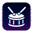 icon_music_drum_digital_glitch icon preview