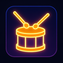 icon_music_drum_glow_effect icon preview