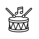 icon_music_drum_line_art icon preview