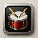 icon_music_drum_metallic icon preview