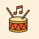 icon_music_drum_origami icon preview